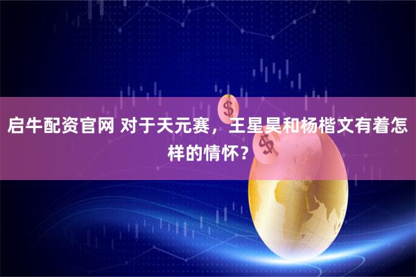启牛配资官网 对于天元赛，王星昊和杨楷文有着怎样的情怀？