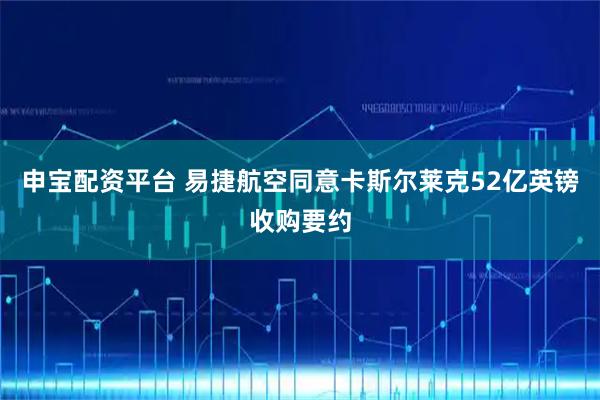 申宝配资平台 易捷航空同意卡斯尔莱克52亿英镑收购要约
